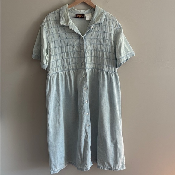 VTG Faded Glory• Light Blue Denim dress - Picture 1 of 7